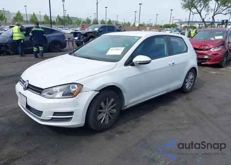 2015 Volkswagen Golf Tsi S 2-Door из США, поврежденный, VIN 3VW817AU1FM023073